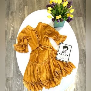 Mustard Cocktail Dress